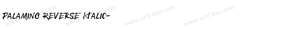 Palamino Reverse Italic字体转换